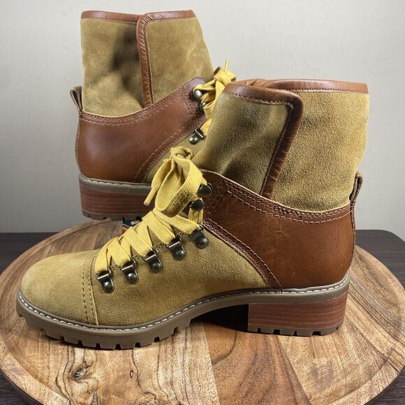 Frye & Co Anise Fold Over Womens Size 10M Brown Leather Hiker Boots - Picture 5 of 8